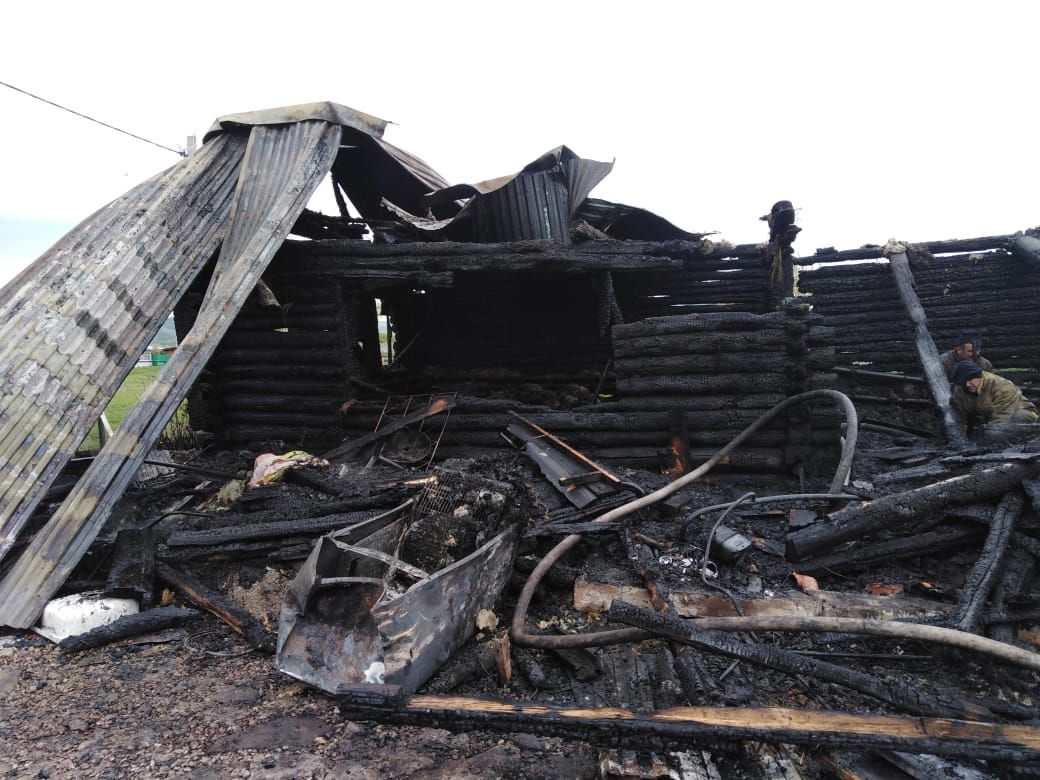 Вчера в Бугульминском районе сгорел дом