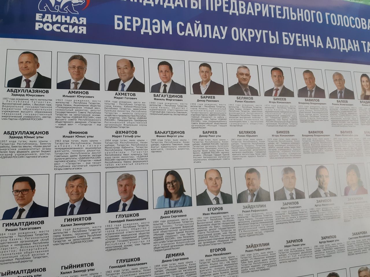 Списки кандидатов в депутаты