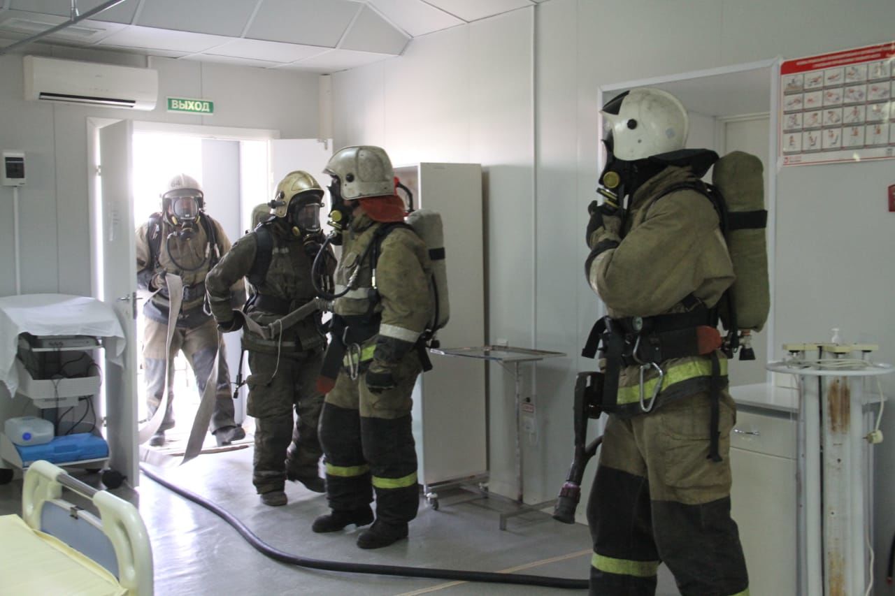 В Бугульминской ЦРБ провели противопожарные учения