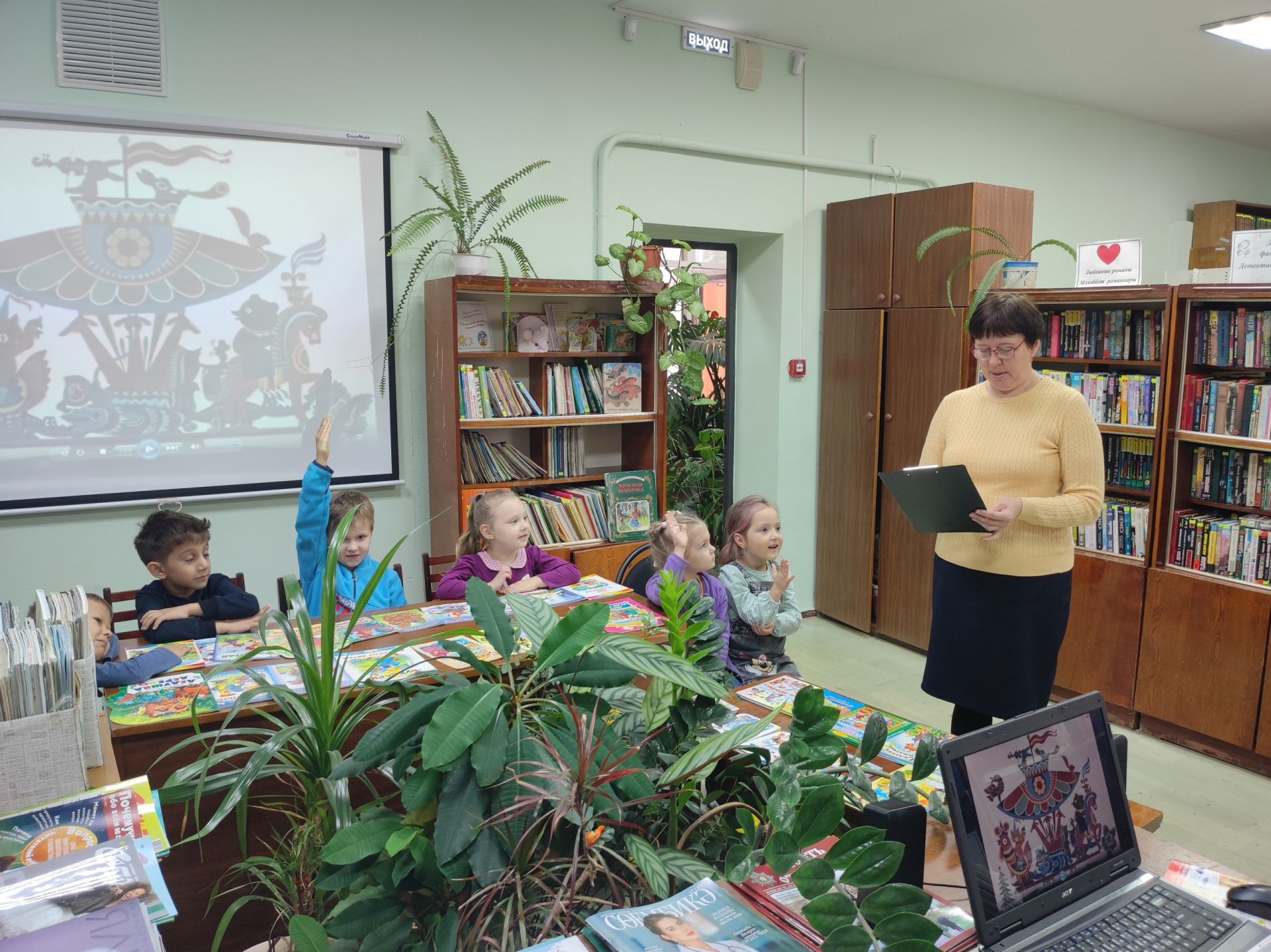 Дошкольники из Бугульминского района побывали в гостях у сельской библиотеки