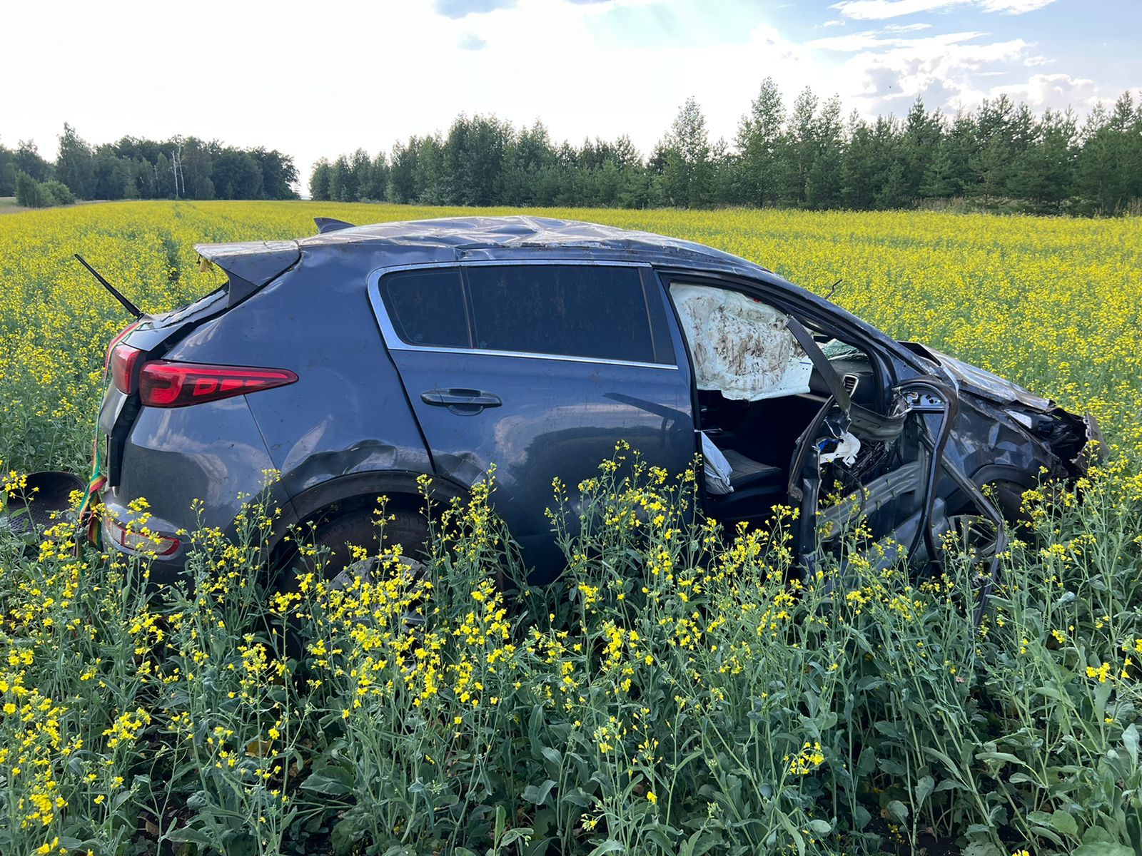 Водитель из Бугульминского района погиб в результате опрокидывания автомобиля