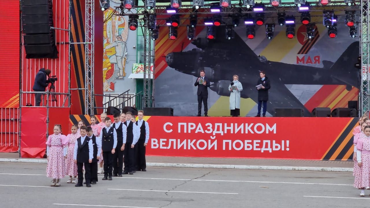 В Бугульме провели парад в честь 79-й годовщины Великой Победы