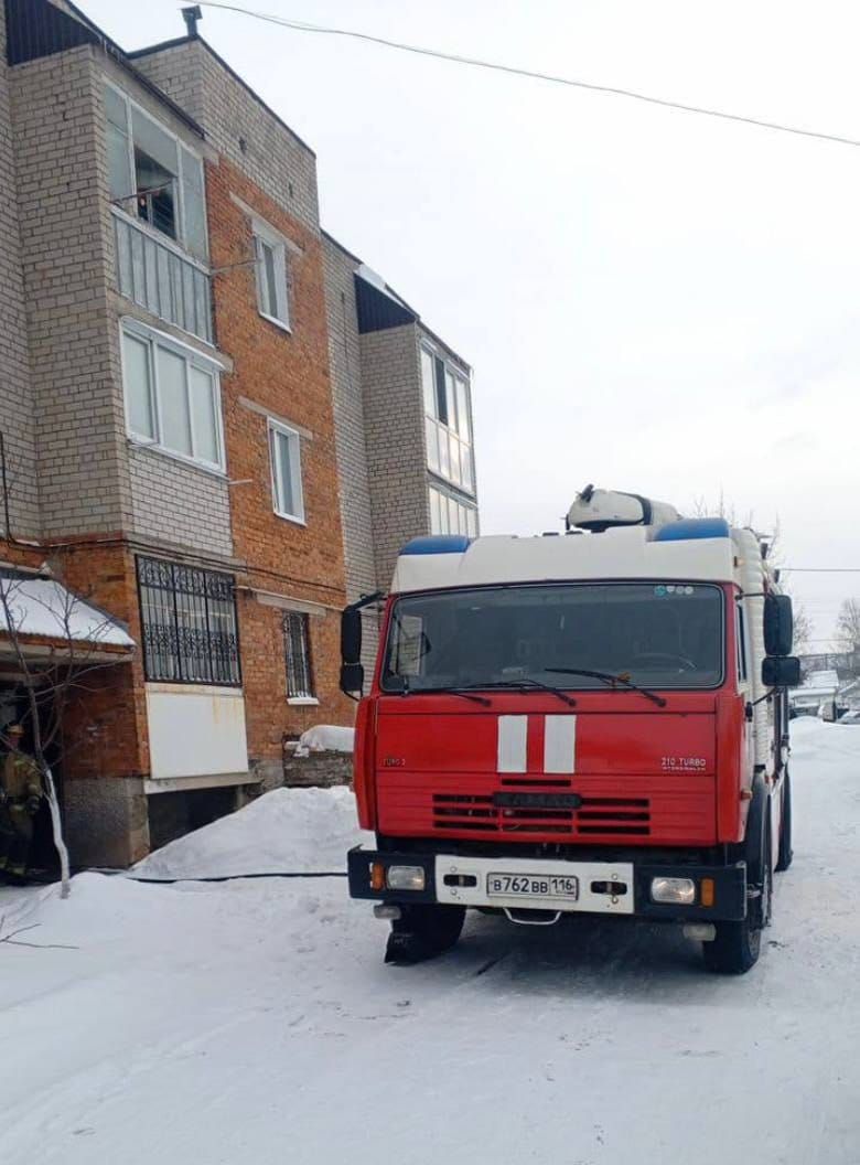 В Бугульме при пожаре погиб человек