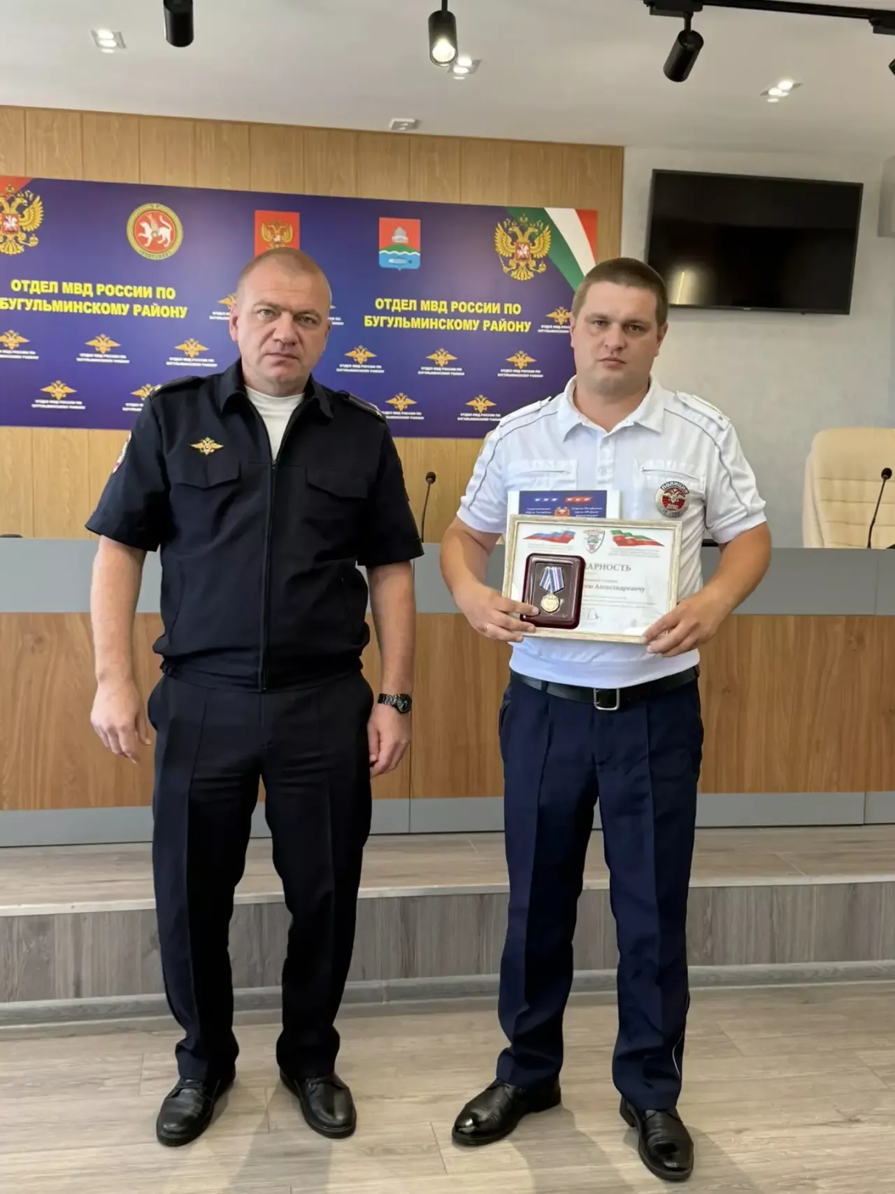 В Татарстане наградили сотрудников Госавтоинспекции