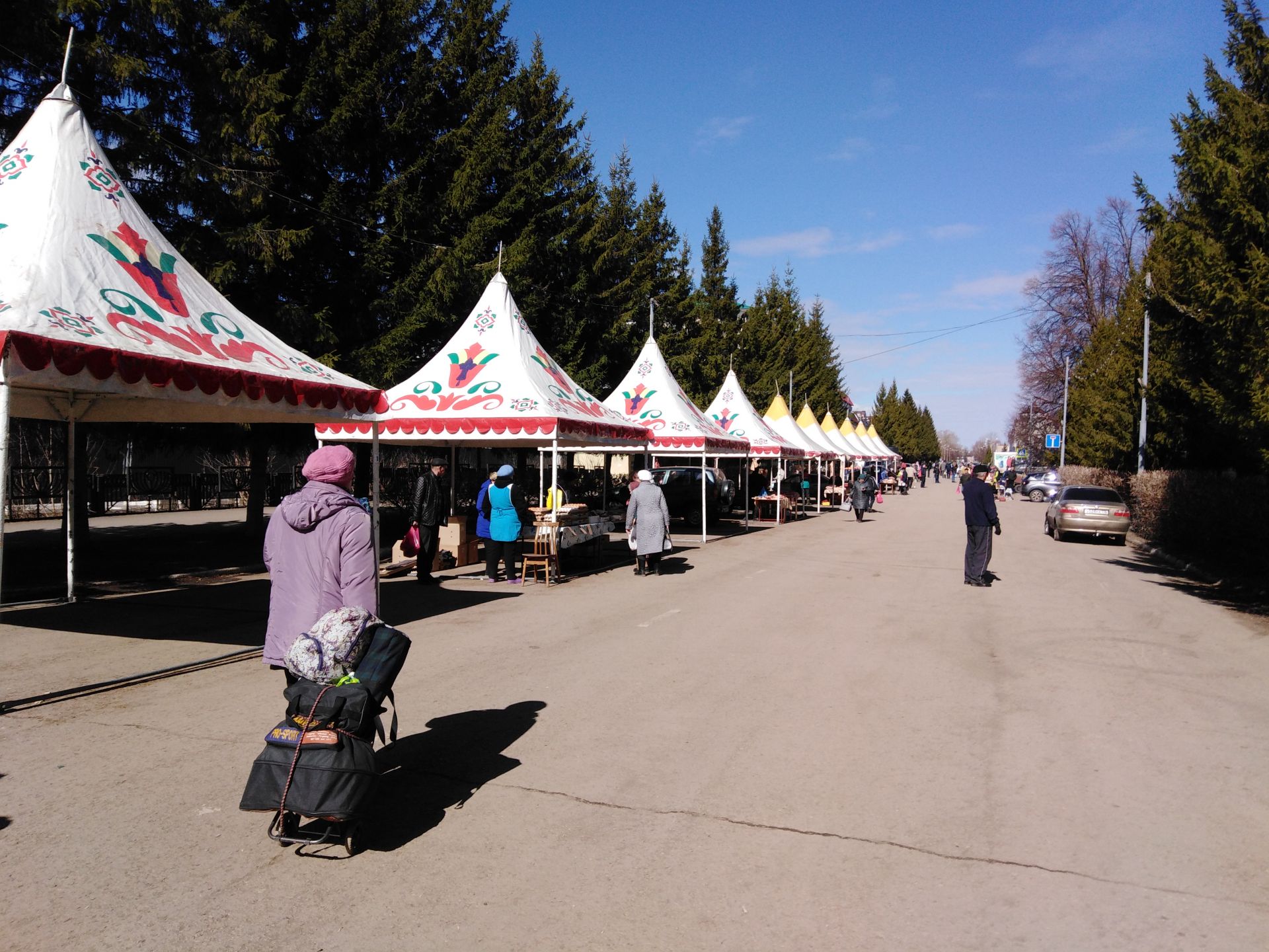 На центральной площади Бугульмы проходит сельскохозяйственная ярмарка (20.04.2019)
