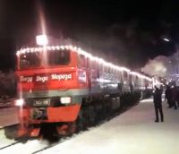 «Поезд Деда Мороза» проехал через ж/д станцию Бугульмы