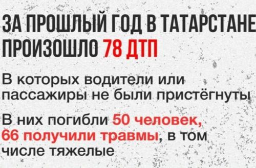 «Эти дети и взрослые могли бы жить»: ГАИ Татарстана о тех, кто погиб в ДТП, так как не был пристегнут