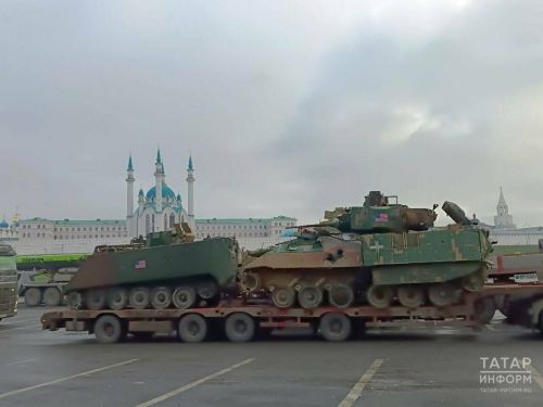 В Казань доставили трофейную технику НАТО для создания выставки