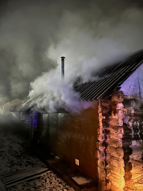 В Бугульме случился пожар в частной бане
