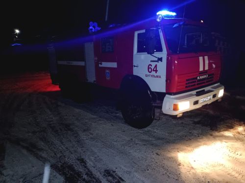 В Бугульме случился пожар в частной бане