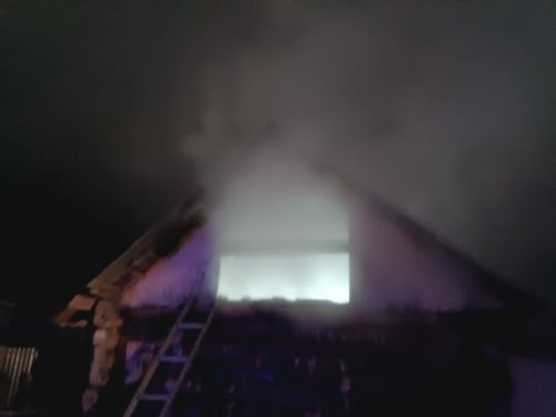 В Бугульме случился пожар в частной бане