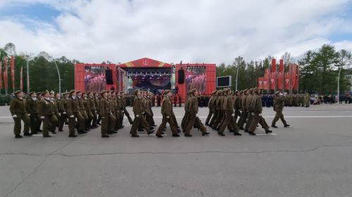 В Бугульме провели парад в честь 79-й годовщины Великой Победы