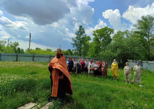 В Бугульме помолились на месте строящегося храма