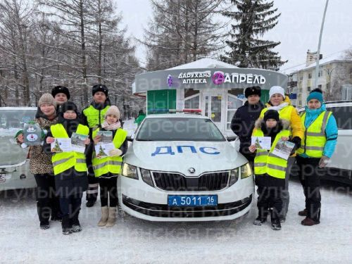 В Бугульме прошла акция «В Новый год без ДТП!»
