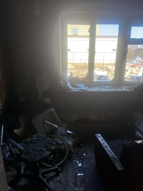 В Бугульме, на ул. Гафиатуллина, случился пожар