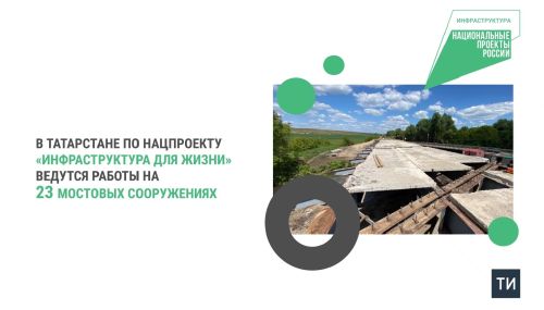 В Татарстане в этом году проведут работы на 23 мостовых сооружениях в рамках нацпроекта