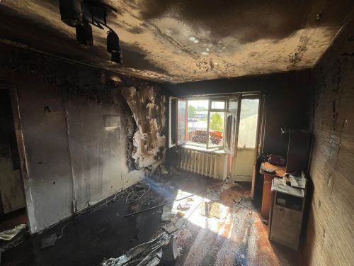 В Бугульме случился пожар в квартире на ул. Чайковского