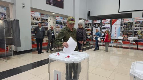 Многодетный папа, участник СВО из Бугульмы принял участие в выборах