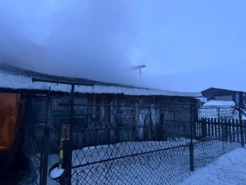 В Бугульминском районе произошёл пожар в частном сарае