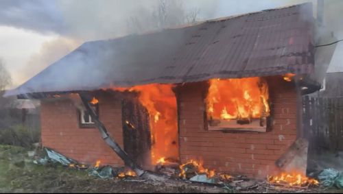 В селе Малая Бугульма сгорела частная баня