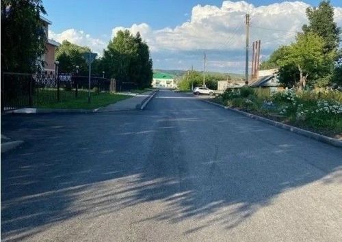 Капремонт участка дороги завершился в поселке Карабаш Бугульминского района Татарстана