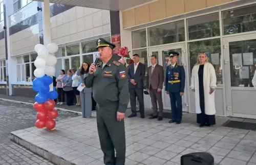 В кадетской школе Бугульмы прошло торжественное построение