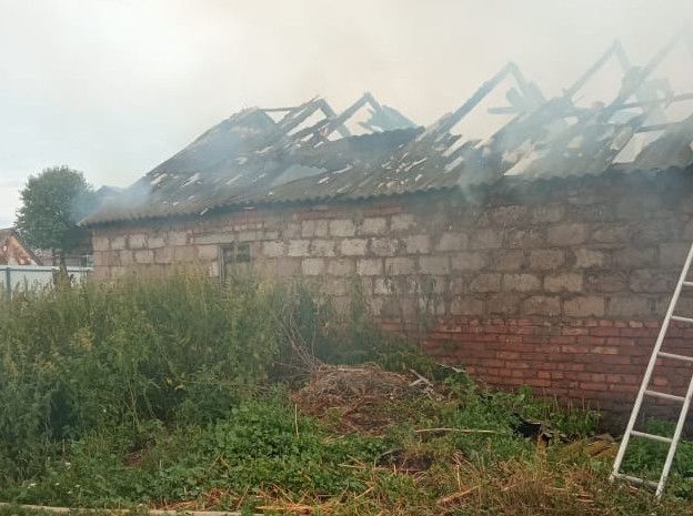 В поселке Вязовка Бугульминского района сгорел сарай