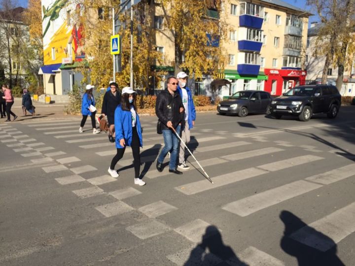Активисты г. Бугульмы провели социальную акцию «Белая трость»