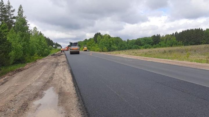В РТ завершается ремонт участка дороги «Подъезд к городу Елабуга»