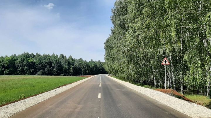В Татарстане по нацпроекту завершен ремонт автодороги М-7 «Волга» - Усали - Албай