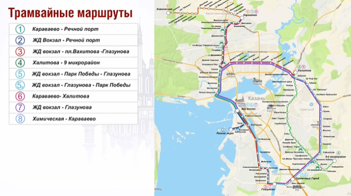 В Казани со 2 июля вносятся изменения в маршрутную сеть трамваев