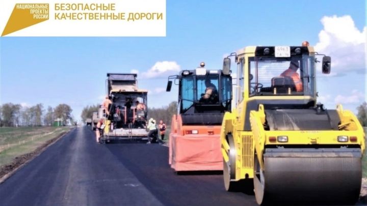 В Татарстане по дорожному нацпроекту идет ремонт дороги «Казань-Ульяновск»
