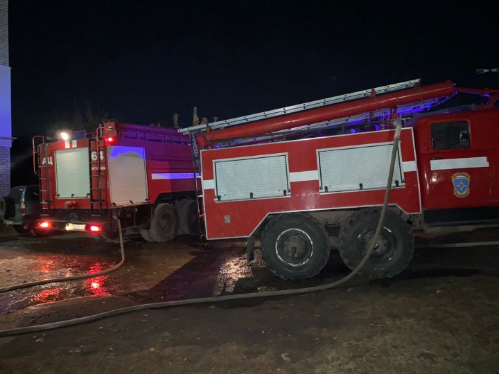 В Бугульме пожарные ликвидировали горение частной бани