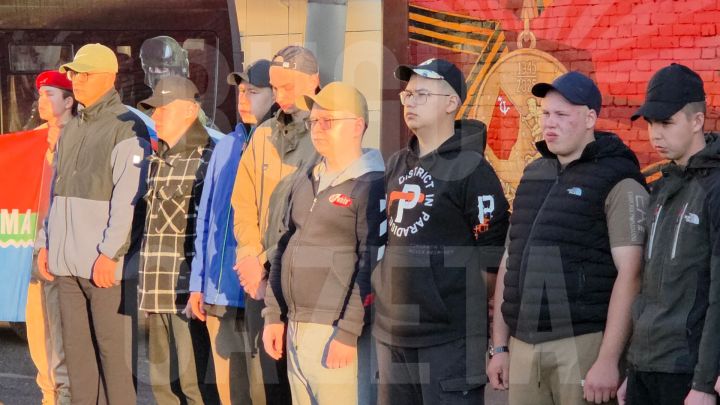 В Бугульме прошла третья отправка призывников