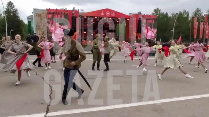 В Бугульме состоялся парад в честь 80-й годовщины Великой Победы
