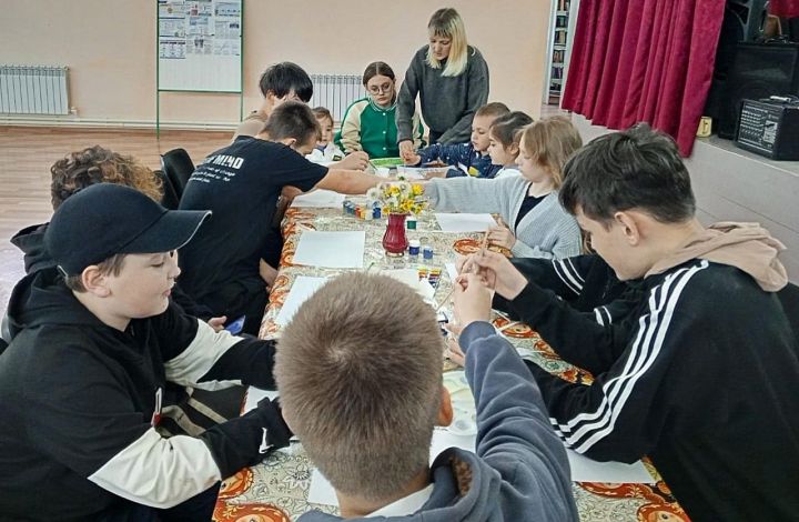 Мастер-класс по рисованию провели в Бугульминском районе