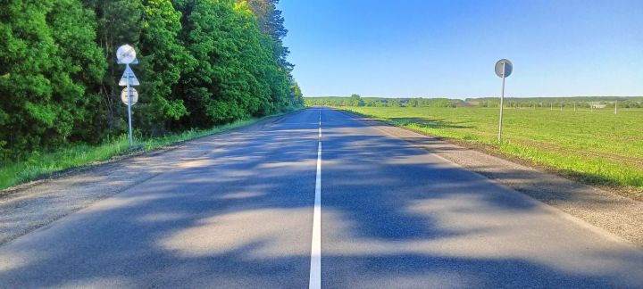 В Татарстане в рамках нацпроекта завершен ремонт участка автодороги Муслюмкино – Билярск
