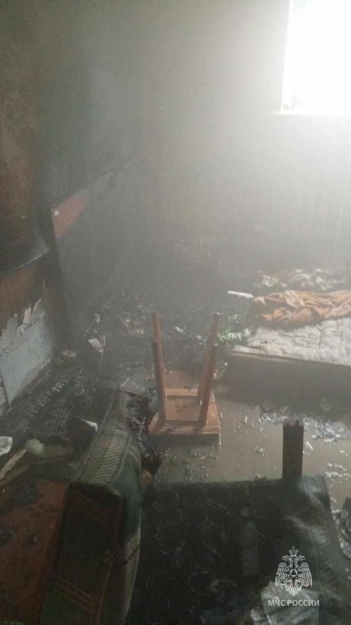 В Бугульминском районе снова случился пожар