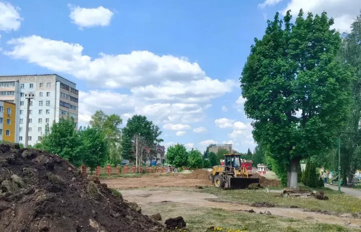 В Детском парке Бугульмы завершается первый этап благоустройства