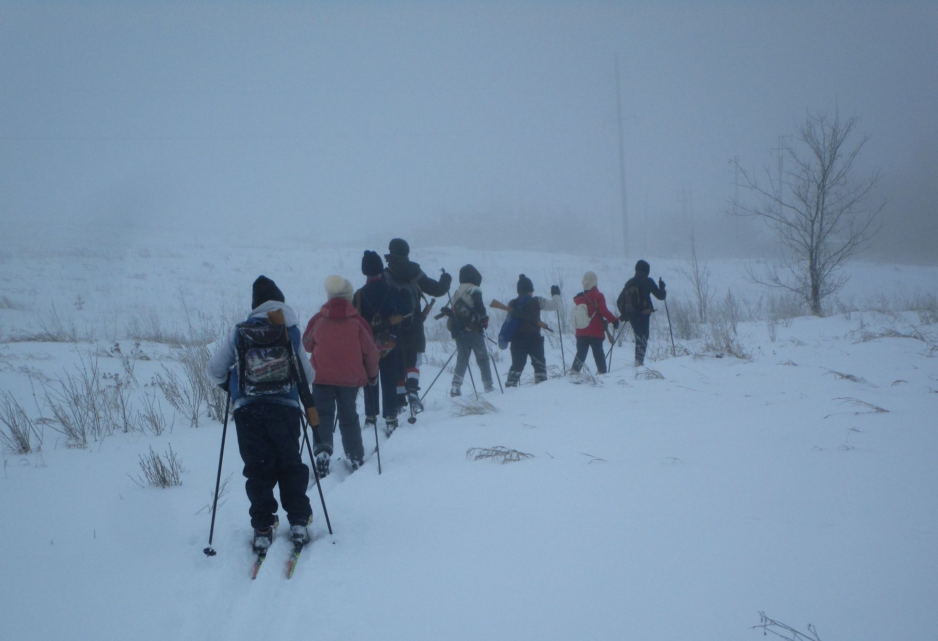 Подгорненские школьники ощутили себя в роли солдат-лыжников
