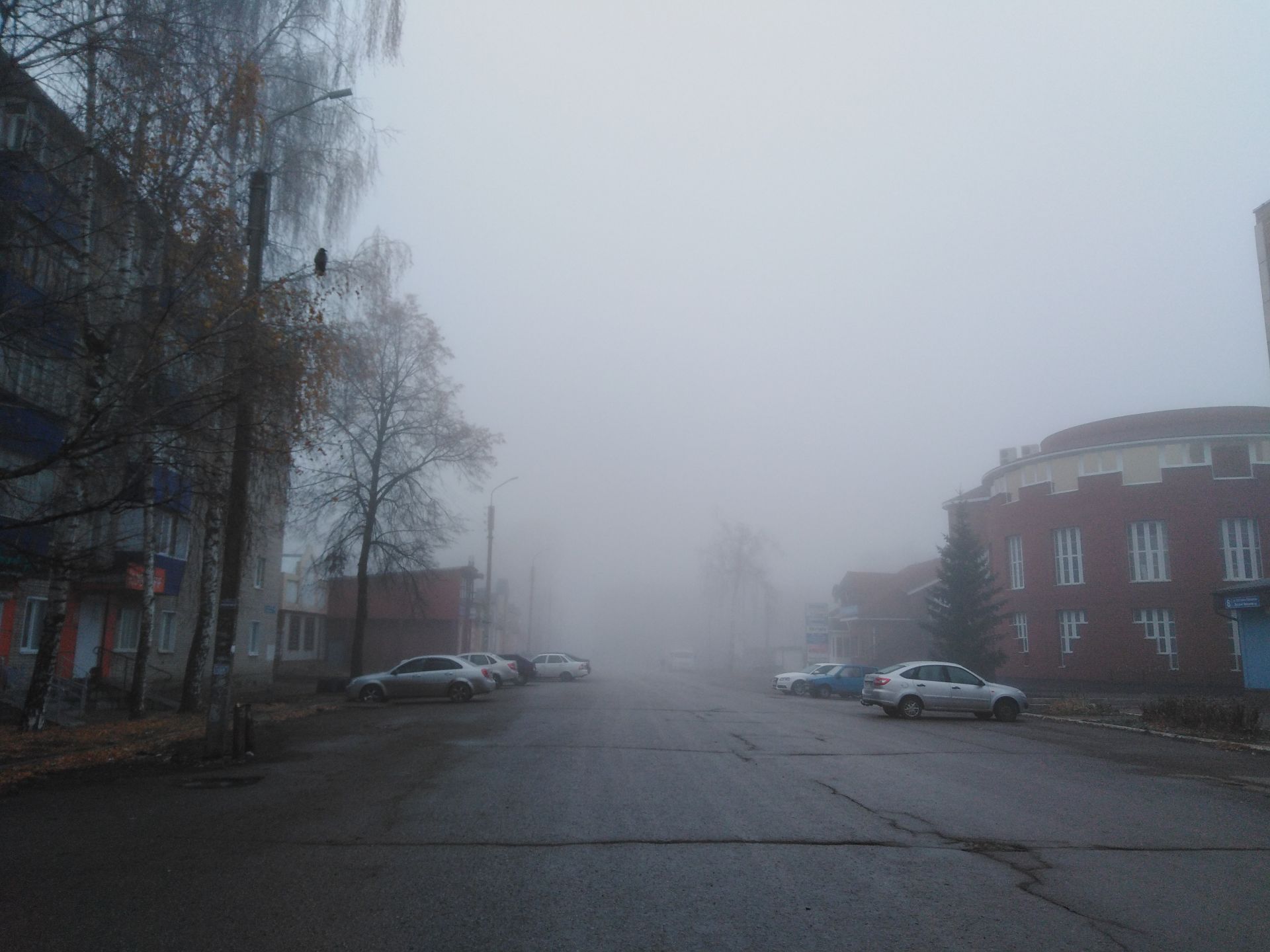 Бугульма в тумане