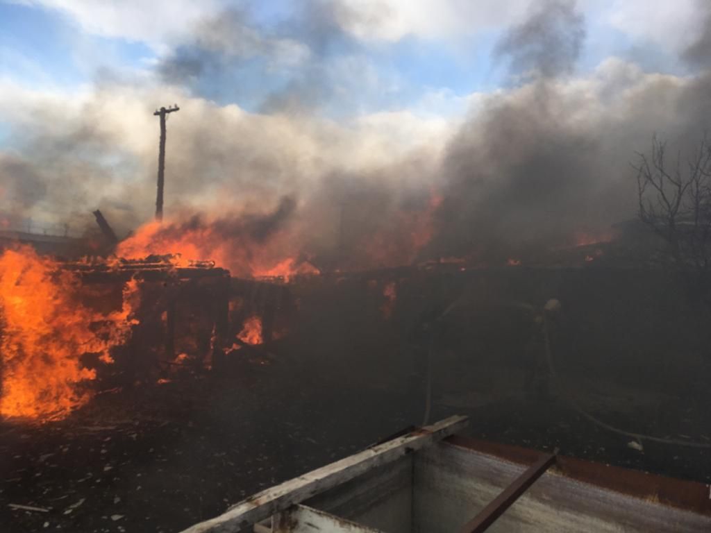 Пожар в Бугульме, на улице Локомотивной