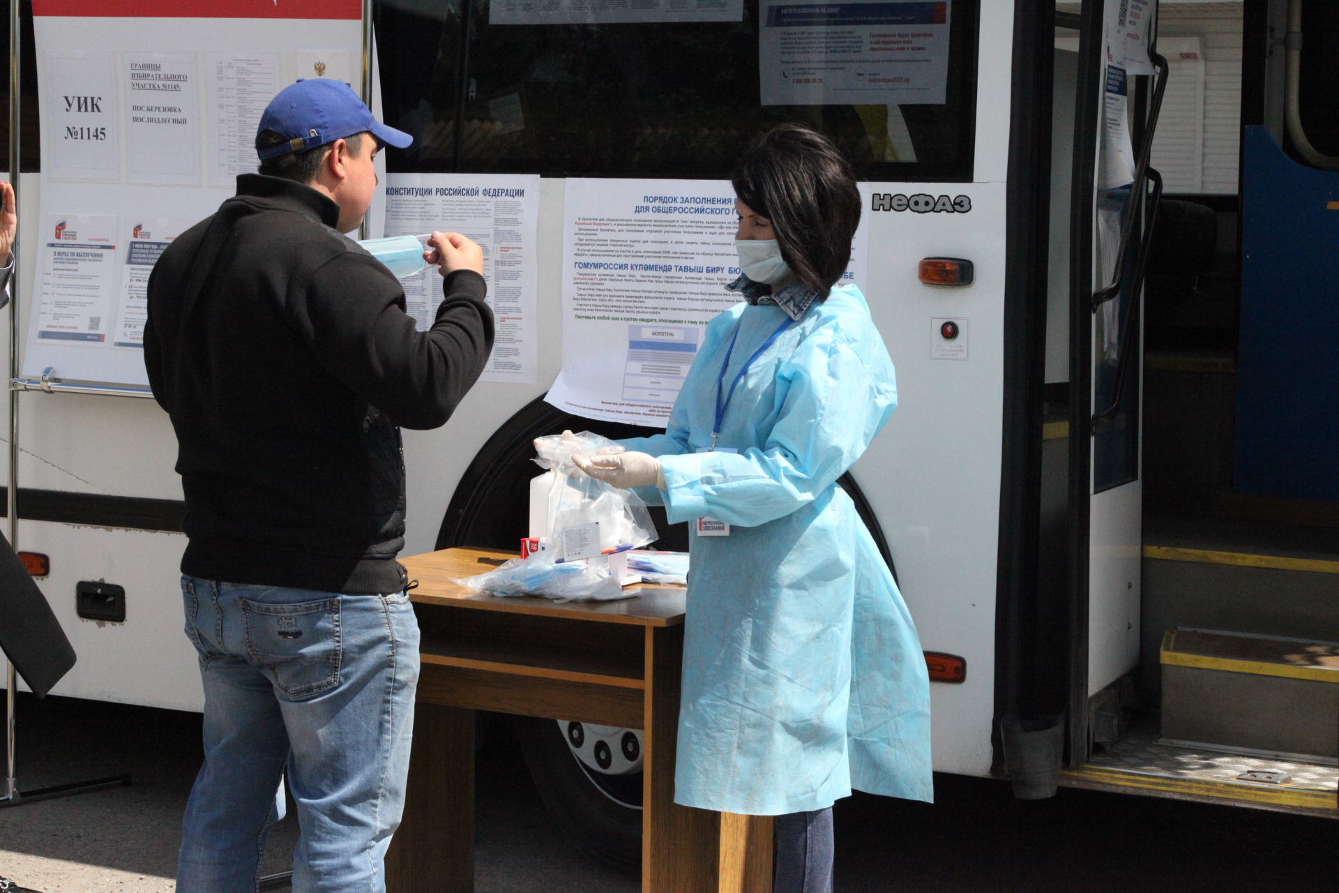 Жители поселка Подлесный Бугульминского района проголосовали в передвижном пункте УИК