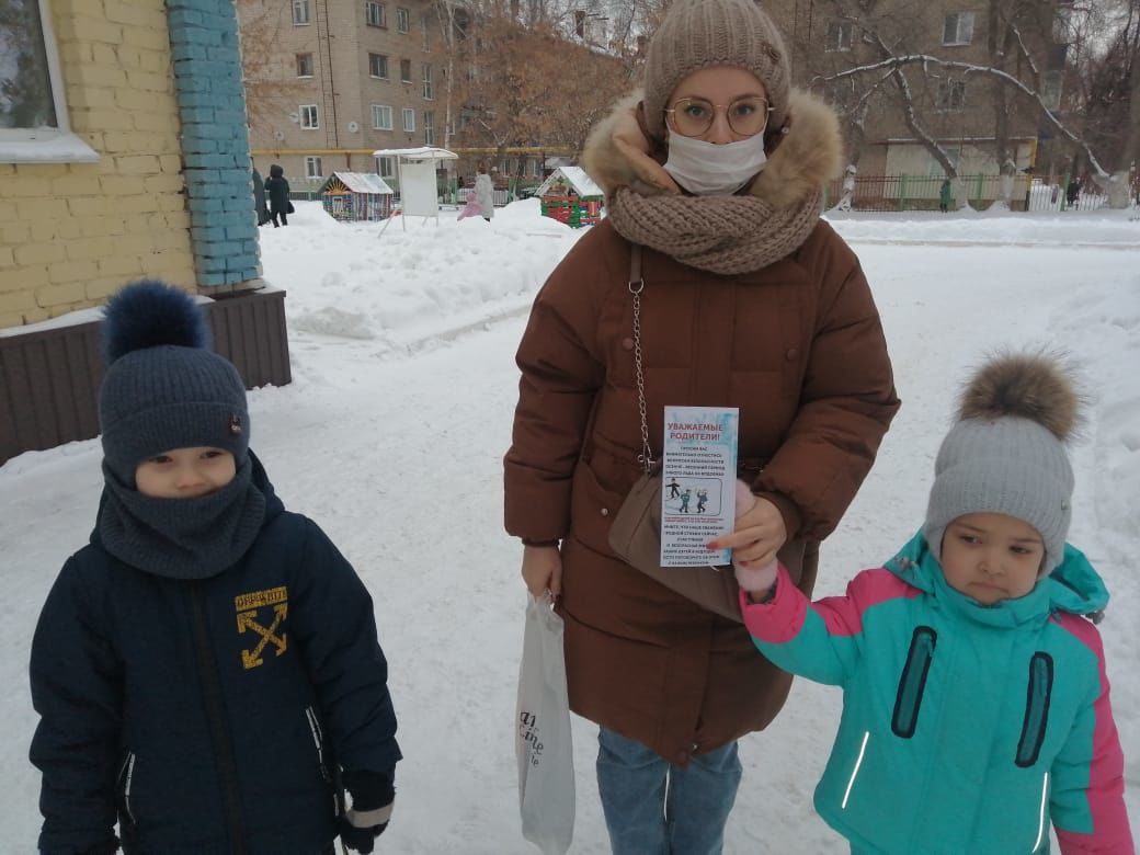 Дошкольникам Бугульмы рассказали о правилах поведения на льду