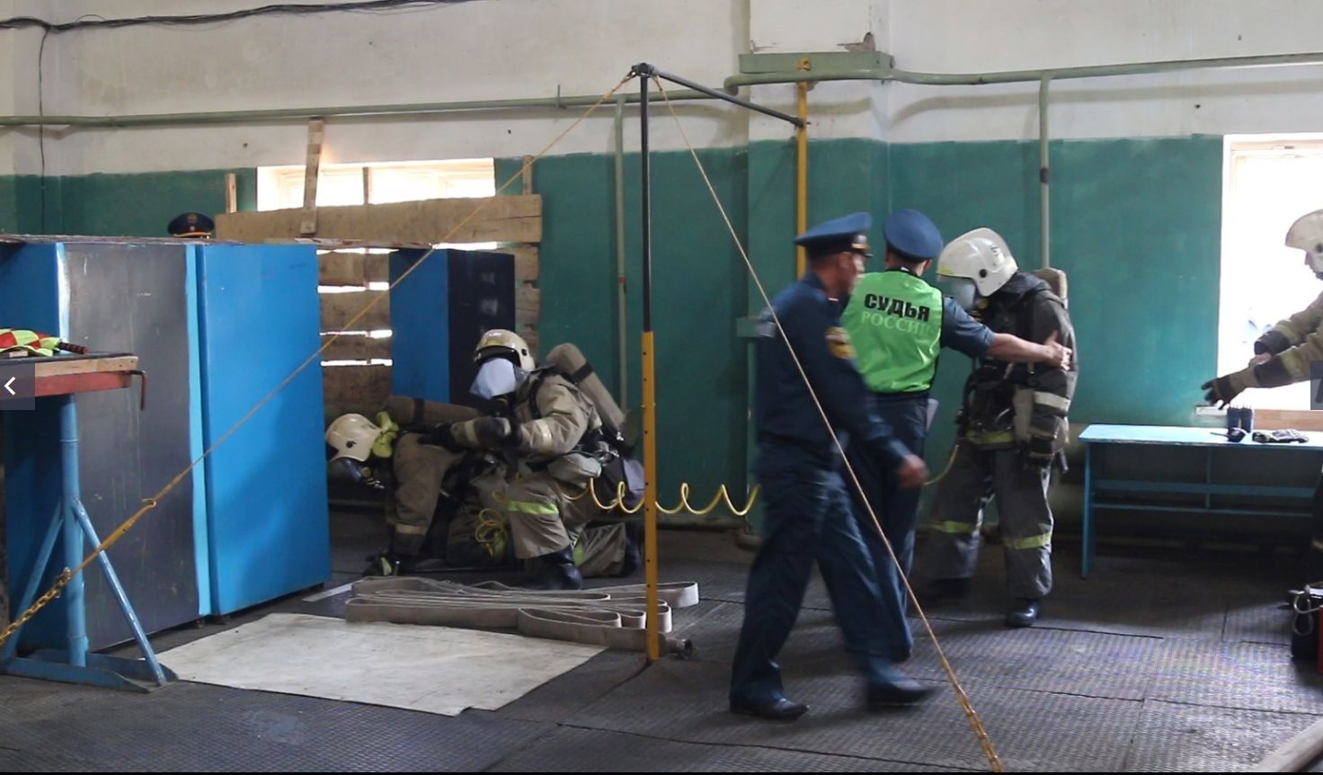Бөгелмәдә федераль янгынга каршы хезмәтнең газ-төтен саклау хезмәте звенолары арасында ярышлар җиңүчесе билгеләнде