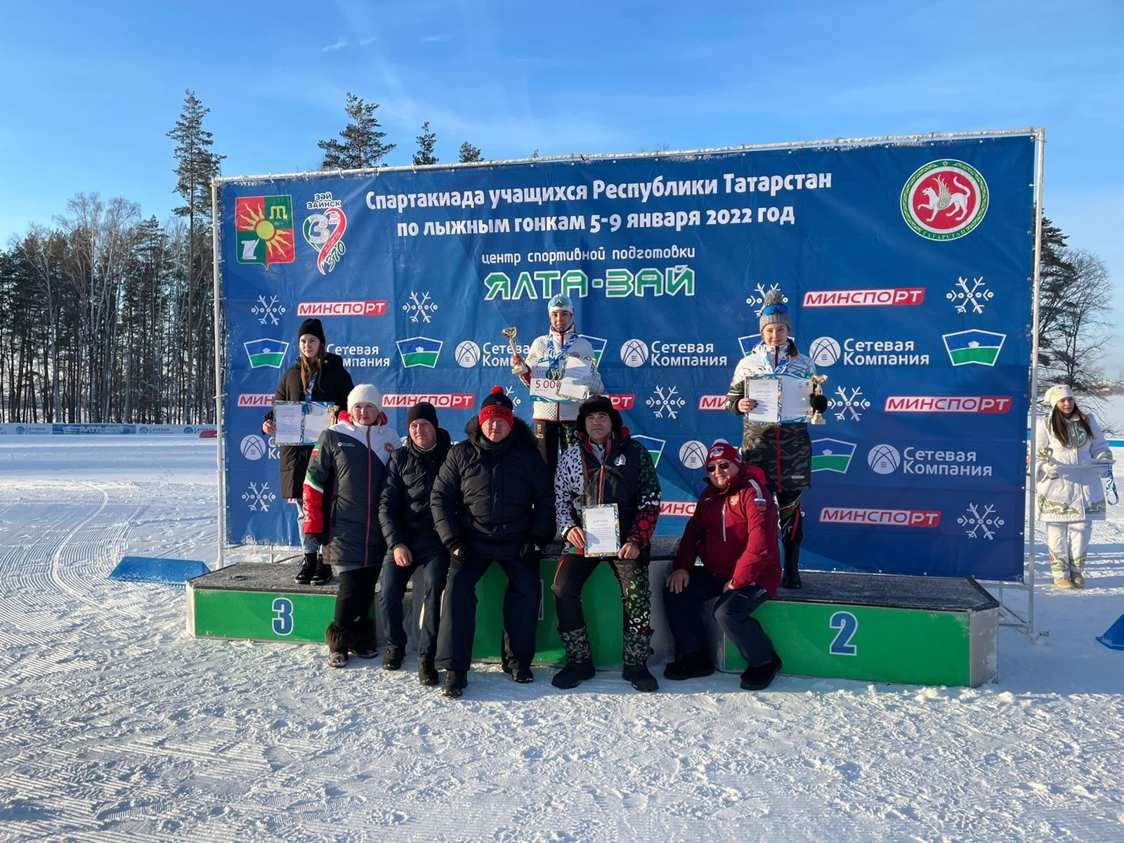 Бугульминцы завоевали бронзу в Спартакиаде по лыжным гонкам в Заинске