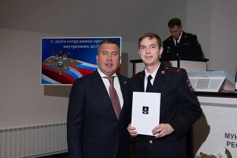 Линар Закиров поздравил бугульминских полицейских с профессиональным праздником