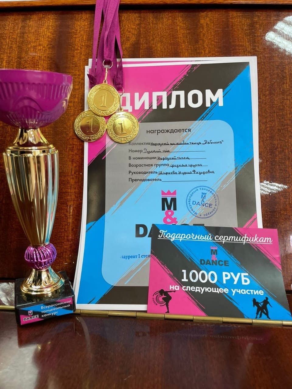 Творческие коллективы Бугульмы стали лауреатами Всероссийского танцевального конкурса «M&dance»