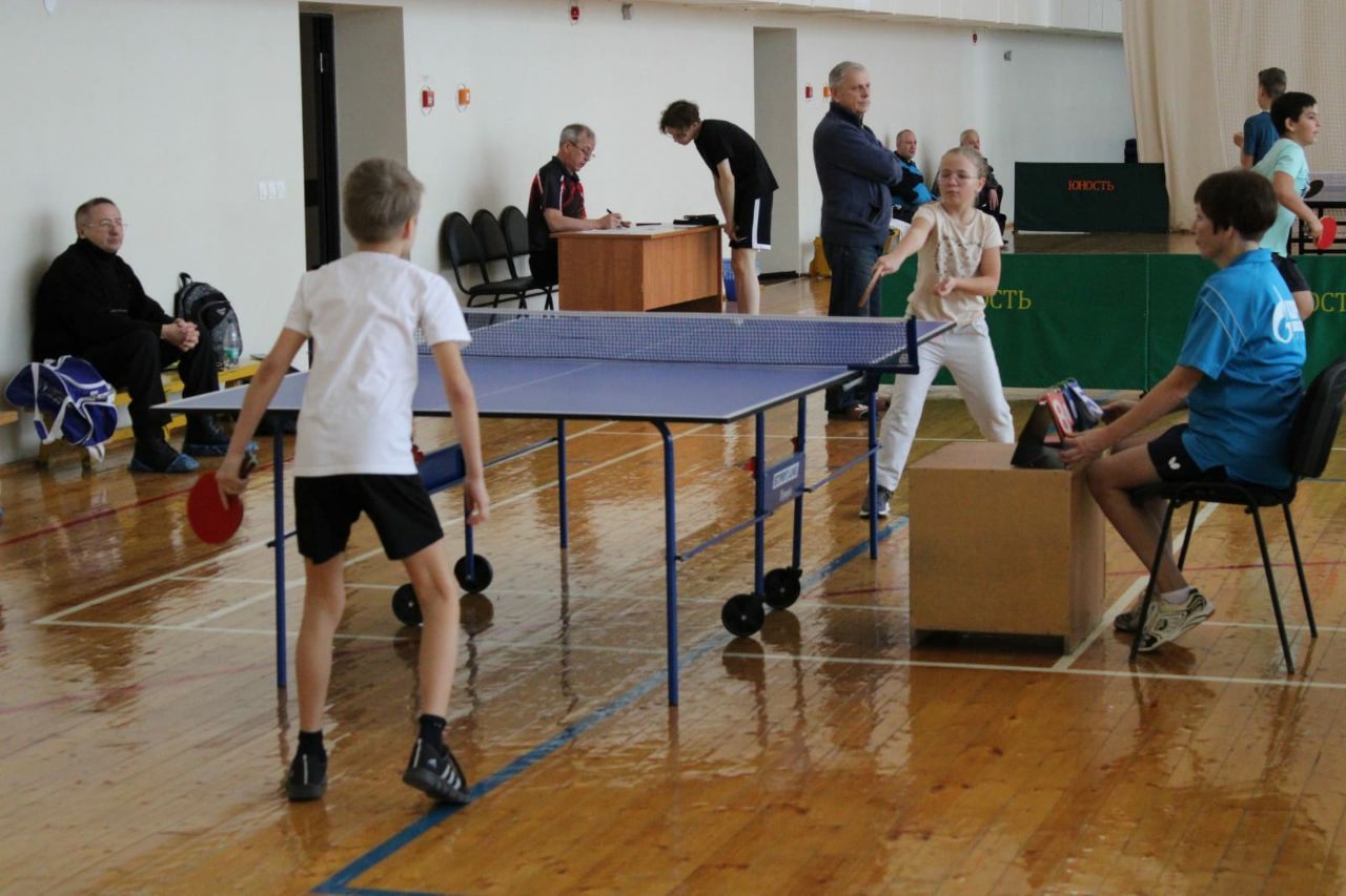 В спортивной школе «Юность» прошли соревнования по настольному теннису