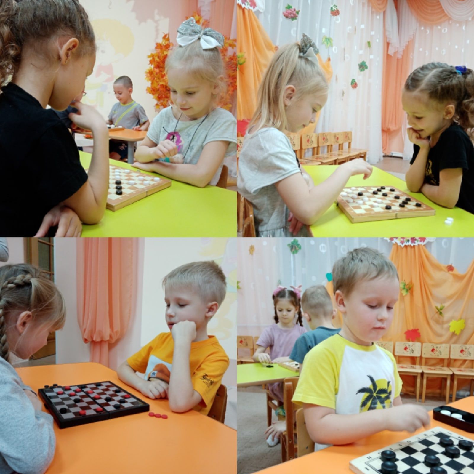 В детском саду «Искорка» прошел шашечный турнир